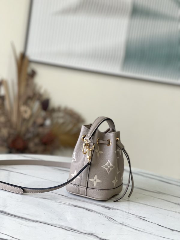 Louis Vuitton Nano Noé Handbag - Gray - Image 5