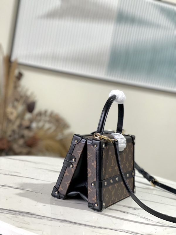 Louis Vuitton Monogram Canvas Petite Malle V Top-Handle Bag - Image 5
