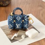 Louis Vuitton Mini Denim Pillow Bag Pendant - Image 4