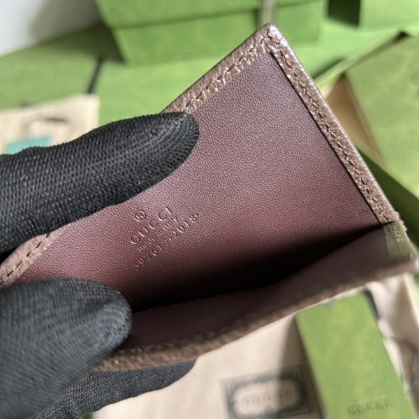 Gucci Brown Supreme Canvas and Leather Wallet - Image 5
