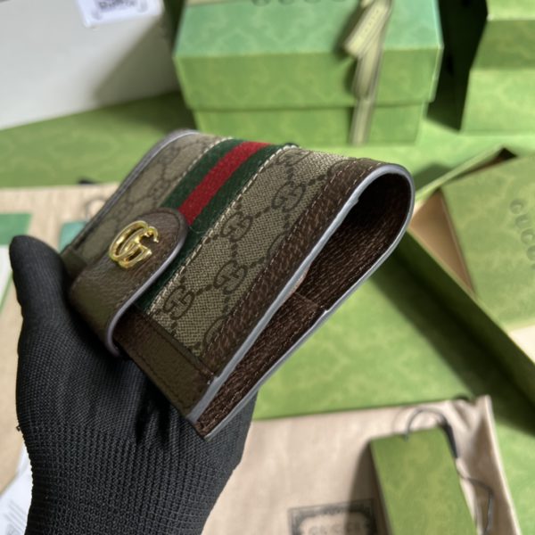 Gucci Brown GG pattern Leather Wallet - Image 2