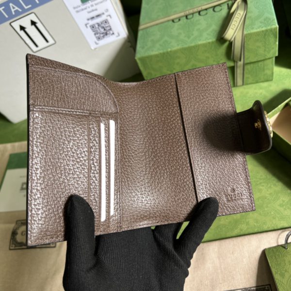 Gucci Brown GG pattern Leather Wallet - Image 4