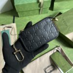 Gucci GG pattern Black key case