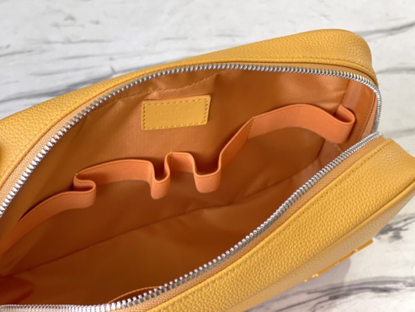 Louis Vuitton Practical Toiletry Leather Clutch - Yellow - Image 4