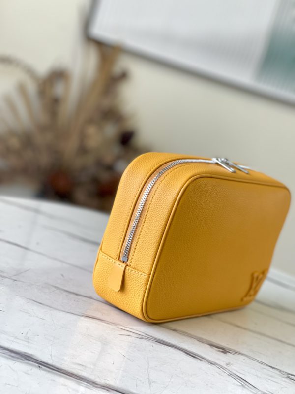 Louis Vuitton Practical Toiletry Leather Clutch - Yellow - Image 5