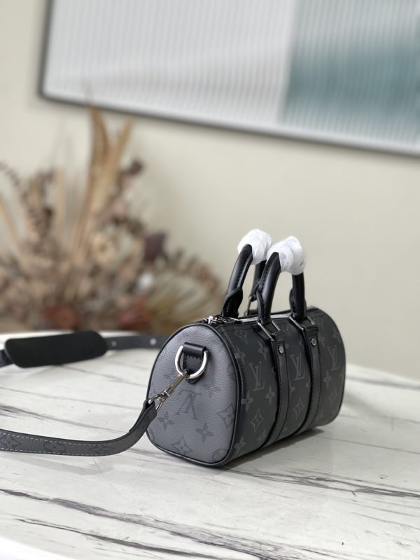 Louis Vuitton Black Flower This Keepall XS Handbag - Image 4