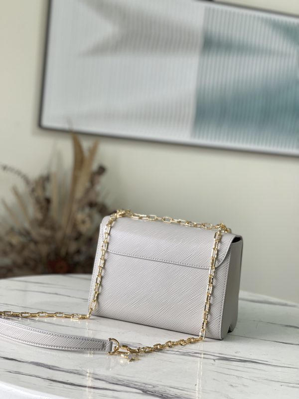 Louis Vuitton Twist MM Handbag - Gray - Image 3