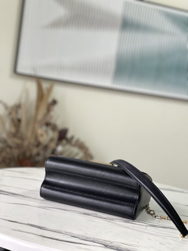 Louis Vuitton Twist MM Handbag - Black - Image 4