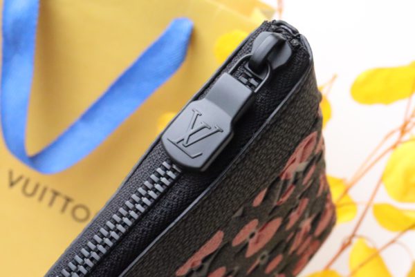 Louis Vuitton New Pochette To-Go Clutch Bag - Black/Red - Image 4