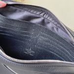 Louis Vuitton KASAI Cross Pattern Clutch - Black - Image 5
