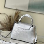 Louis Vuitton Capucines BB Handbag - Silver - Image 4