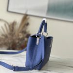 Louis Vuitton Crocodile Pattern Capucines Handbag - Fog Blue - Image 3