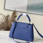 Louis Vuitton Crocodile Pattern Capucines Handbag - Fog Blue - Image 8