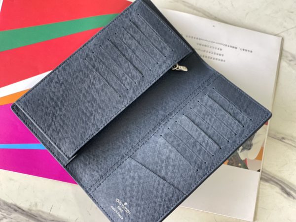 Louis Vuitton Saffiano Brown BRAZZA Wallet - Image 2