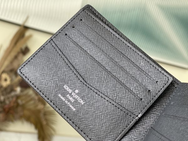 Louis Vuitton Saffiano Grey Slender Wallet - Image 3