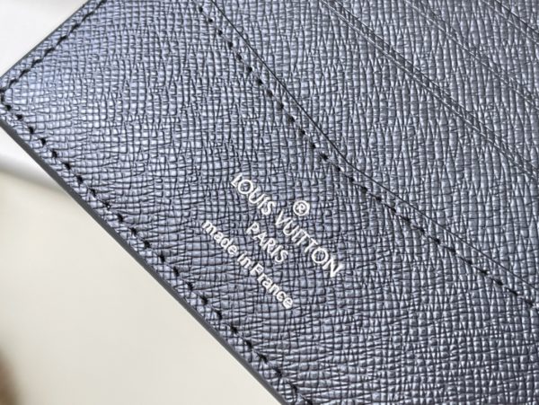 Louis Vuitton Saffiano Grey Slender Wallet - Image 2