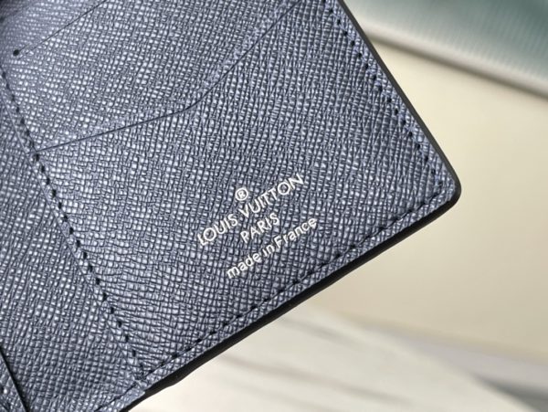 Louis Vuitton Saffiano Brown Pocket Wallet - Image 4