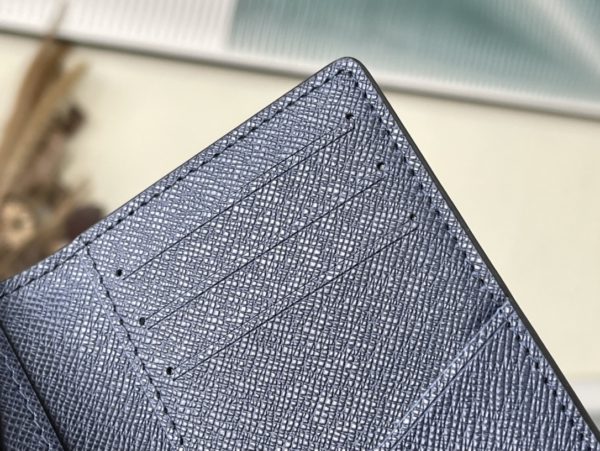 Louis Vuitton Saffiano Brown Pocket Wallet - Image 6