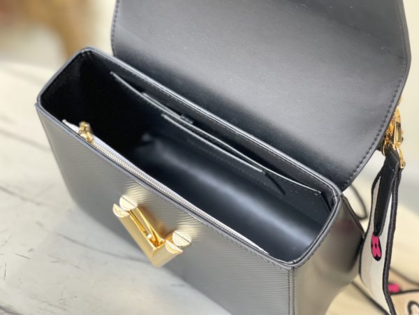 Louis Vuitton Twist MM Handbag - Black - Image 5