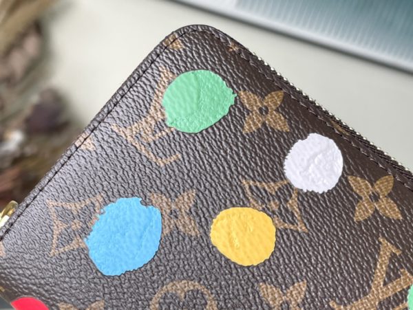 Louis Vuitton Zippy Zipper Polka Dot Wallet - Image 6