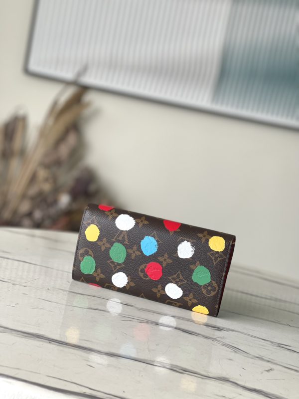 Louis Vuitton Kusama Hand-Painted Wallet - Image 2