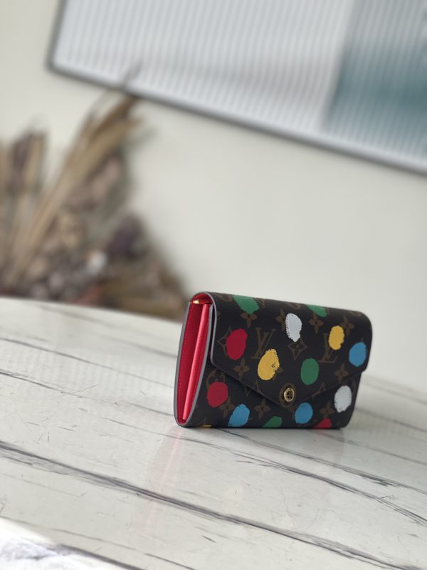 Louis Vuitton Kusama Hand-Painted Wallet - Image 4