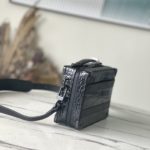 Louis Vuitton Black Crocodile Pattern Box Bag - Image 3