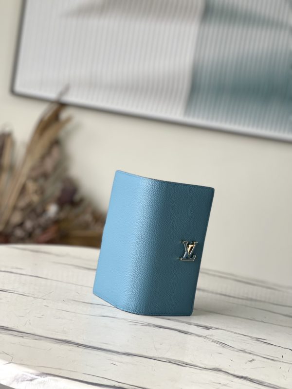 Louis Vuitton Vertical Wallet - Blue - Image 4