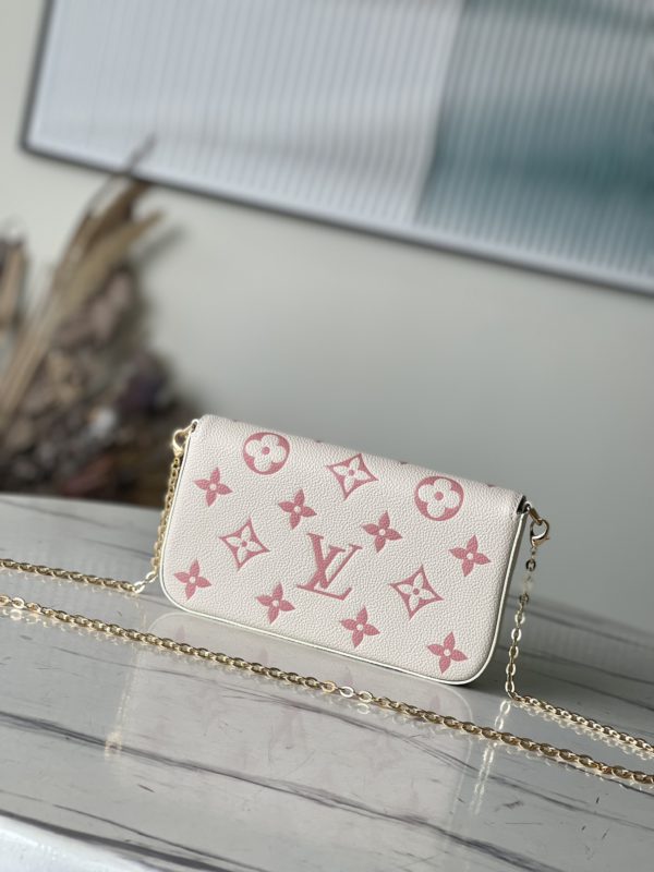 Louis Vuitton Pochette Félicie Chain Bag - White - Image 3