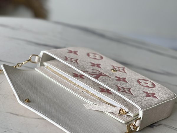 Louis Vuitton Pochette Félicie Chain Bag - White - Image 8