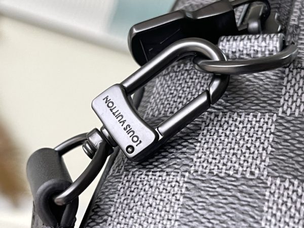 Louis Vuitton Pochette Kasai Clutch - Black Grid - Image 6