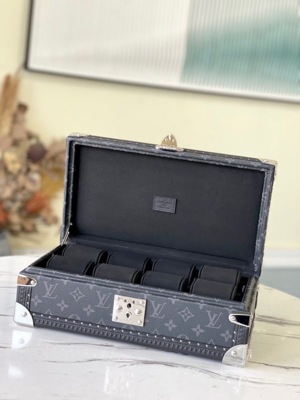 Louis Vuitton Black Li This 8-Piece Watch Box - Image 3