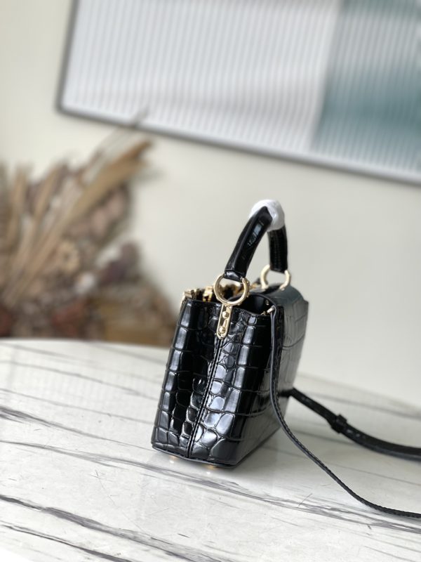 Louis Vuitton Crocodile Pattern Silver Buckle Mini Bag - Image 2
