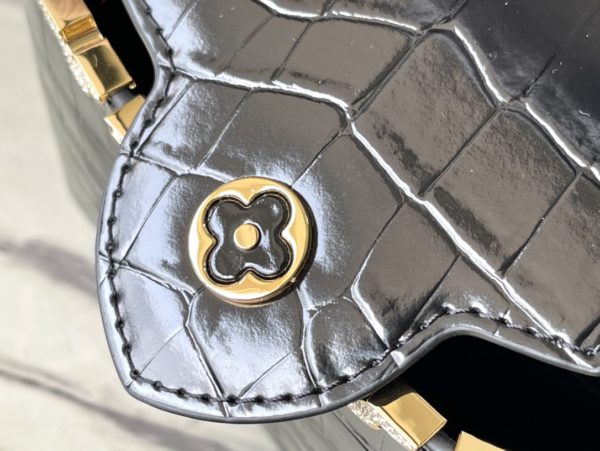 Louis Vuitton Crocodile Pattern Silver Buckle Mini Bag - Image 6