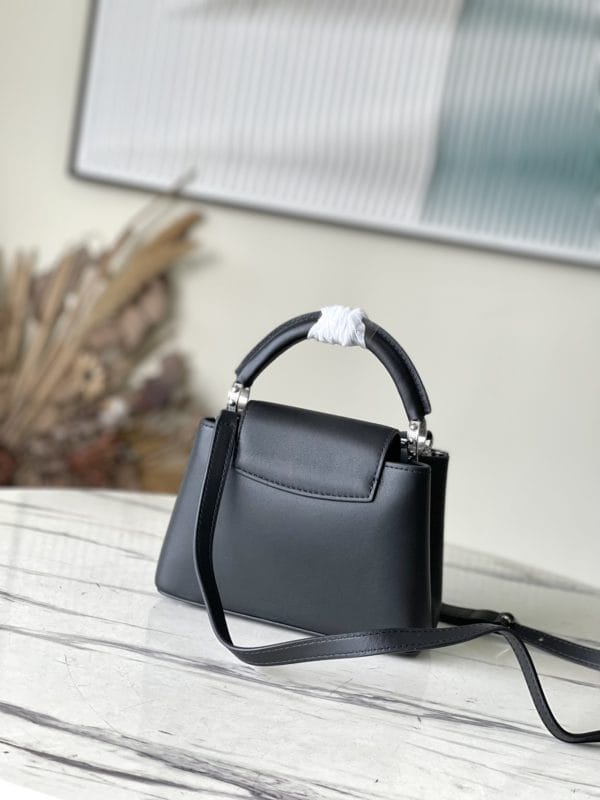 Louis Vuitton Plain Silver Buckle Mini Bag - Black - Image 3