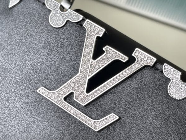 Louis Vuitton Plain Silver Buckle Mini Bag - Black - Image 8