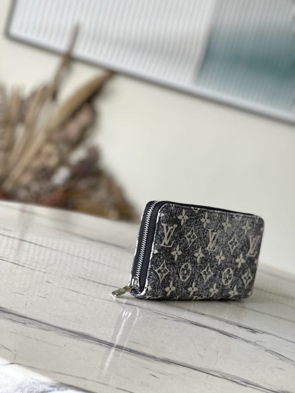 Louis Vuitton Monogram Jacquard Denim Zippy Wallet - Image 6