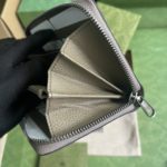 Gucci Leather Zipper Wallet - Grey - Image 4