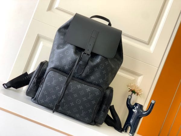 Louis Vuitton Black Flower Leather