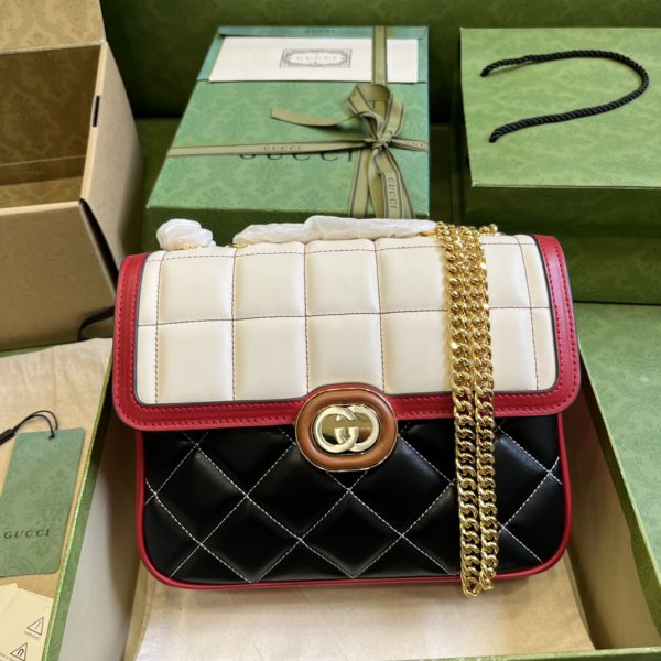 Gucci Deco Small Leather Shoulder Bag
