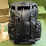Gucci Leather Backpack Bag - Black