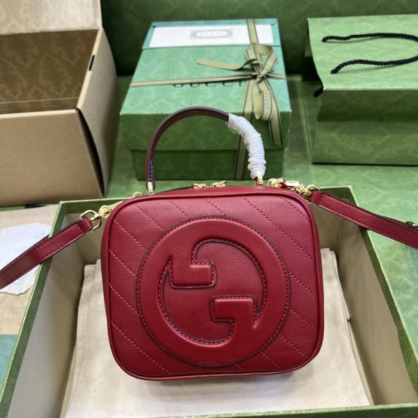 Gucci Red Blondie Top Handle Bag