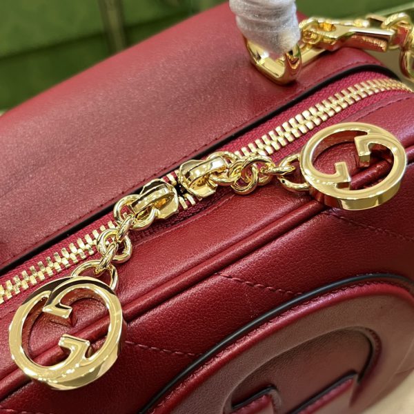 Gucci Red Blondie Top Handle Bag - Image 5