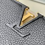 Louis Vuitton Capucines Handbag - Black - Image 6