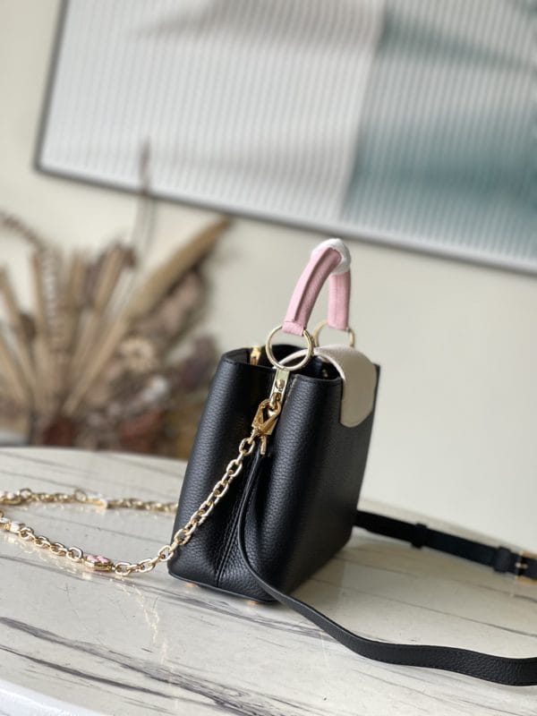 Louis Vuitton Capucines Handbag - Black - Image 3