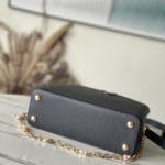 Louis Vuitton Capucines Handbag - Black - Image 9