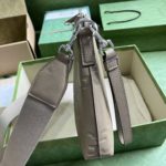 Gucci Medium Double G Messenger Bag - Gray - Image 3
