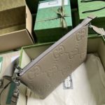 Gucci Medium Double G Messenger Bag - Gray - Image 4