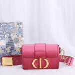 Di0r 30 Montaigne Small Gradient Color Box Bag -  Pink