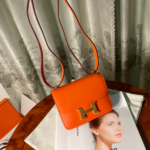 Hermes Kang Kangjia's Mini Handbag - Orange (Golden Buckle)